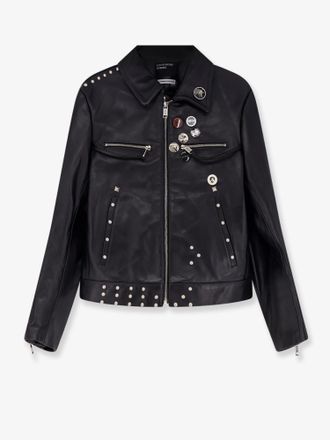 Enfants Riches Deprimes Sid biker leather jacket with metal details on the front - ENFANTS RICHES DEPRIMES - gender_Man