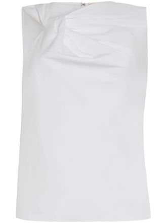 Adam Lippes Feyda poplin top - women - Cotton - 10 - White