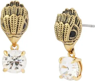 Kurt Geiger Small Eagle Stone Drop Earrings in Crystal at Nordstrom