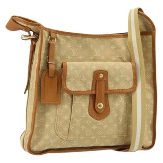Louis Vuitton Pre-owned Cross Body Bags, female, Beige, Size: ONE SIZE Pre-owned Vintage Monogram Mini Canvas Shoulder Bag