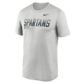 Nike Michigan State Sideline Legend Nike Mens Dri-FIT College T-Shirt in Grey | 02TI0BBMST-7SB