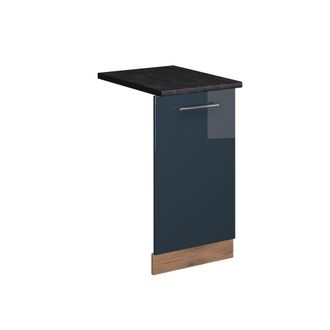 Vicco Panel Frontal Del Lavavajillas Fame-line, Azul Oscuro Alto Brillo, 45 Cm, Et Antracita Vicco