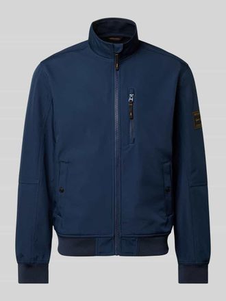 Jack & Jones Jack & Jones Regular Fit Bomberjacke mit Stehkragen Modell Parker in Marine, Gr&ouml;&szlig;e XXL