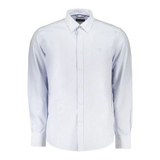 North Sails BD Long Sleeve Shirt - Heren - Casual Overhemden - Blauw - S - Leer - Overhemden