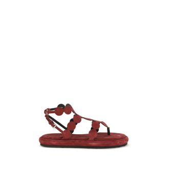 Pierre Hardy Bruin Kalfsleer Bos Taurus Platform Sandalen