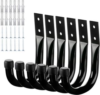 OEM Fijaciones De Pared Fiables, 12 Piezas, Para Organizaci&oacute;n - Negro