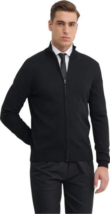 Joop Cardigans - Heren - Vesten - Zwart - M - Wol - Truien & Vesten