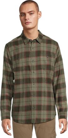 Prana Dolberg Flannel Shirt Mens Long Sleeve Button Up Nori : 2XL (Slim), Flannel/Cotton