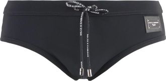 Dolce & Gabbana Elastische Trekkoord Zwembroek - Heren - Strandmode - Blauw - XL - Badmode
