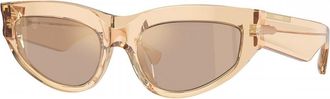 Burberry Brown Mirror Cat Eye Ladies Sunglasses BE4425U 40635A 55
