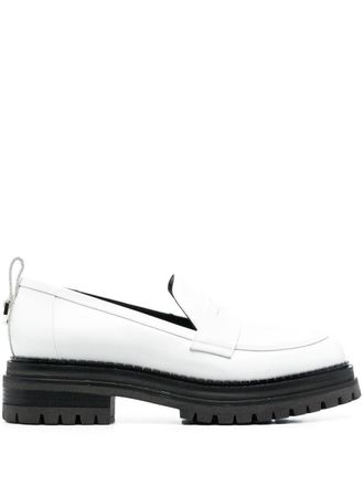 Sergio Rossi Joan slip-on style loafers - White