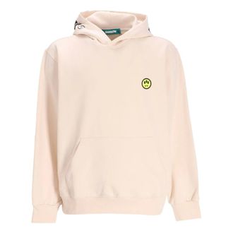 Barrow Hoodies, male, White, Size: XL White Hoodie with Logo Print