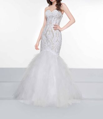 Colors Dress Strapless Maxi Dress In Off White