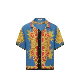 Versace Collared Print Shirt