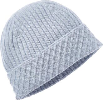 Bruno Magli Diamond Cuff Rib Cashmere Beanie