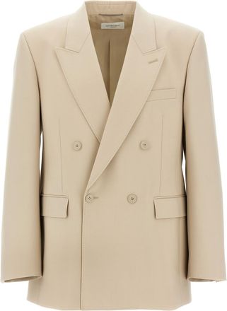 Saint Laurent Beige Double-breasted blazer