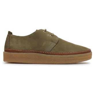 Clarks Clarkwood Low Nubuck Mens Comfort Shoes - Oakwood - Size:UK 10.5