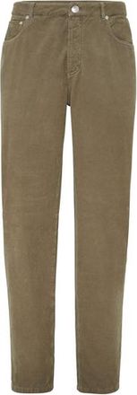 Brunello Cucinelli Garment-dyed trousers in Khaki at Nordstrom, Size 56 It