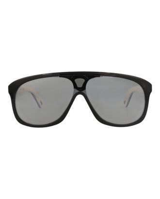 Chlo&eacute; Aviator-Frame Recycled Acetate Sunglasses