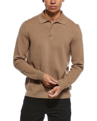 HUGO BOSS Boss Hugo Boss Diluigi Wool-Blend Polo Shirt