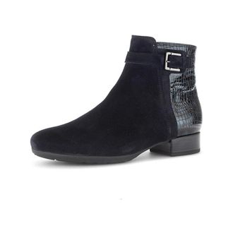 Gabor Stijlvolle Enkellaars Dreamvel Krokodil - Dames - Schoenen - Blauw - Maat: 41 EU