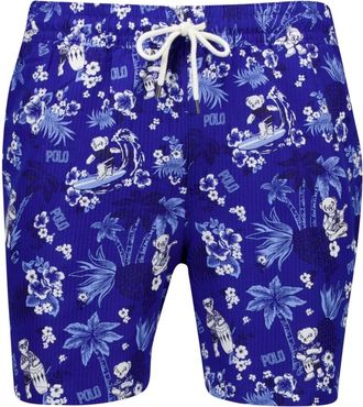 Polo Ralph Lauren Badmode, Heren, Blauw, M, Polyester, Blauwe Zwemshorts Stijlvol Ontwerp