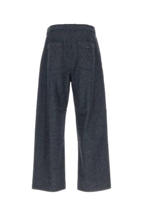 Prada Mens Pantaloni Bleu Trousers