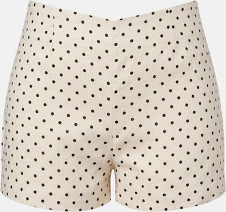 Faithfull The Brand Lila polka-dot linen shorts