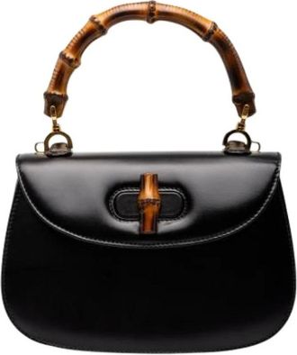 Gucci Pre-owned Vintage Bamboo Satchel - - Pre-owned - Donna - Nero - ONE SIZE