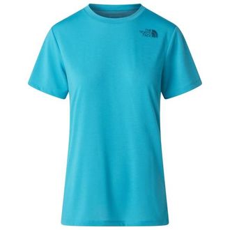 The North Face Bitmap Logo Short Sleeves Tee Funktionsshirt f&uuml;r Damen | t&uuml;rkis/blau