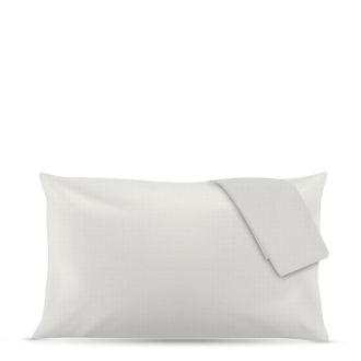 KASANOVA Coppia federe in cotone percalle bianco