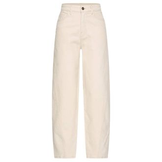 By-Bar Amsterdam Begum Raw Jeans - Dames - Jeans - Beige - Maat: XL Katoen