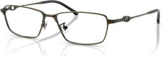 Diesel 56mm Rectangle optical glasses in Green at Nordstrom