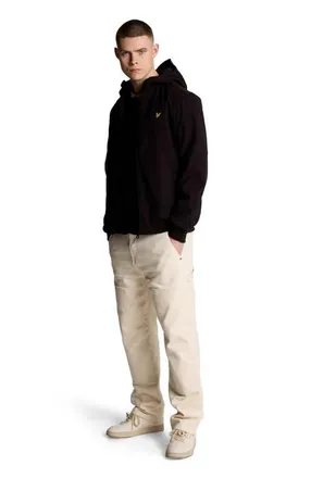 Lyle & Scott Mesh Back Long Sleeve Softshell Jacket in Jet Black at Nordstrom, Size Xx-Large