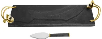 Michael Aram Anemone Small Cheese Board With Spread Knife