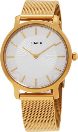 Timex Transcend Quartz Silver Dial Ladies Watch TW2Y10300