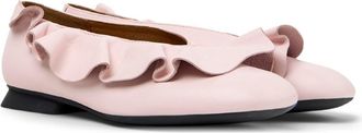 Camper Casi Myra Ruffle Flat in Pastel Pink at Nordstrom, Size 35