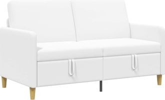 vidaXL Sof&aacute; Con Almacenamiento Blanco 152 X 78 X 87 Cm Poli&eacute;ster Vidaxl