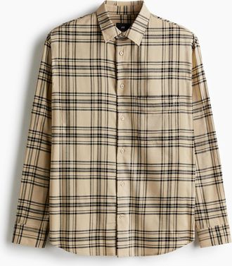 H&M Hemd in Relaxed Fit - Beige