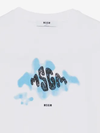 Msgm Cotton T-Shirt - White