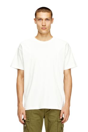 Diesel Short-sleeve T-shirt with panels - T-Shirts - Man - White