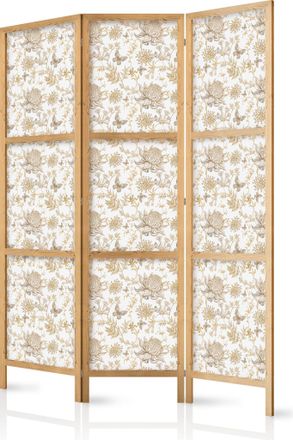 Artgeist Biombo Artgeist Elegante Madera Blanco 135x172 Cm 3 Paneles