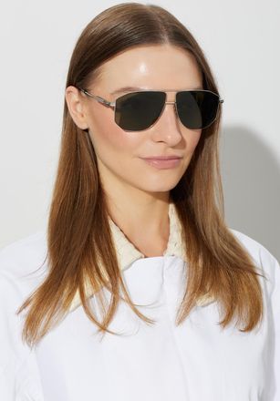 Bottega Veneta Sunglasses, Unisex, Silver