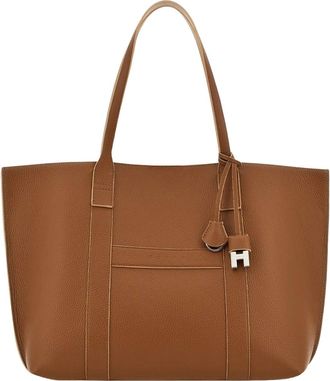 Hogan Cuoio Script Shopping Media Shopping Bag