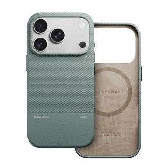 Native Union Funda Native Union Magsafe Resistente A Los Golpes, Texturizada, Color Verde Cl&aacute;sico, Para Iphone 17 Pro