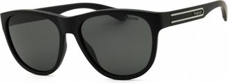 Polaroid Polarized Grey Oval Mens Sunglasses PLD 2156/S 0003/M9 56