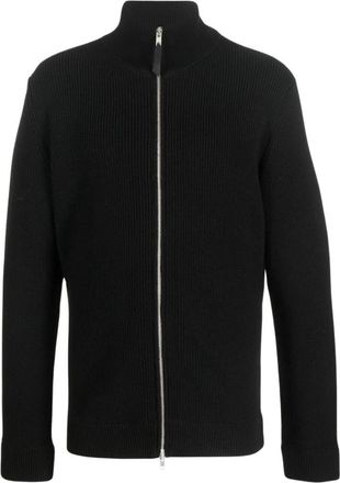 Maison Margiela Zip Cardigan - Heren - Vesten - Zwart - M - Katoen - Truien & Vesten
