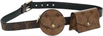 Louis Vuitton Pre-owned Belts, female, Brown, Size: ONE SIZE Pre-owned Canvas Belt