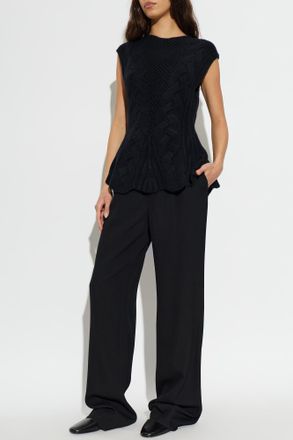 Lisa Yang Signy Cashmere Top, Womens, Black