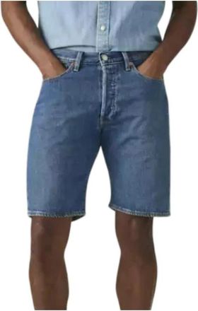 Levi's 501 Original Denim Shorts - Heren - Denim shorts - Blauw - W29 - Denim - Korte Broeken